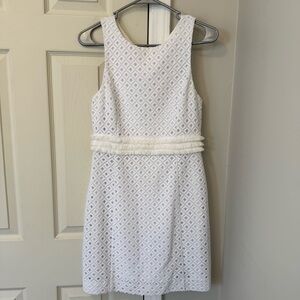 Lilly Pulitzer White Fitted Mini Dress